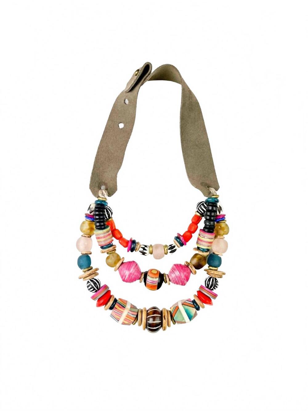 NEW TWINE & TWIG women's layered classic necklace in sedona